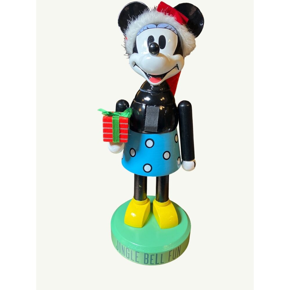 Minnie Mouse Wood Nutcracker Christmas Decor